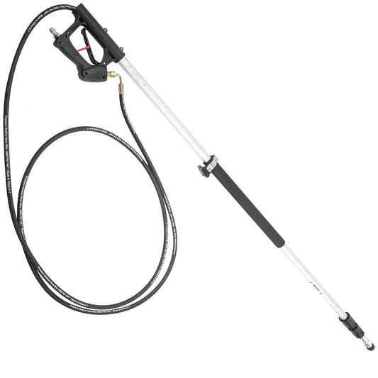 Pressure Washer Wand Telescoping 18Ft 4000Psi W/ Belt 3/8" Quick Connector