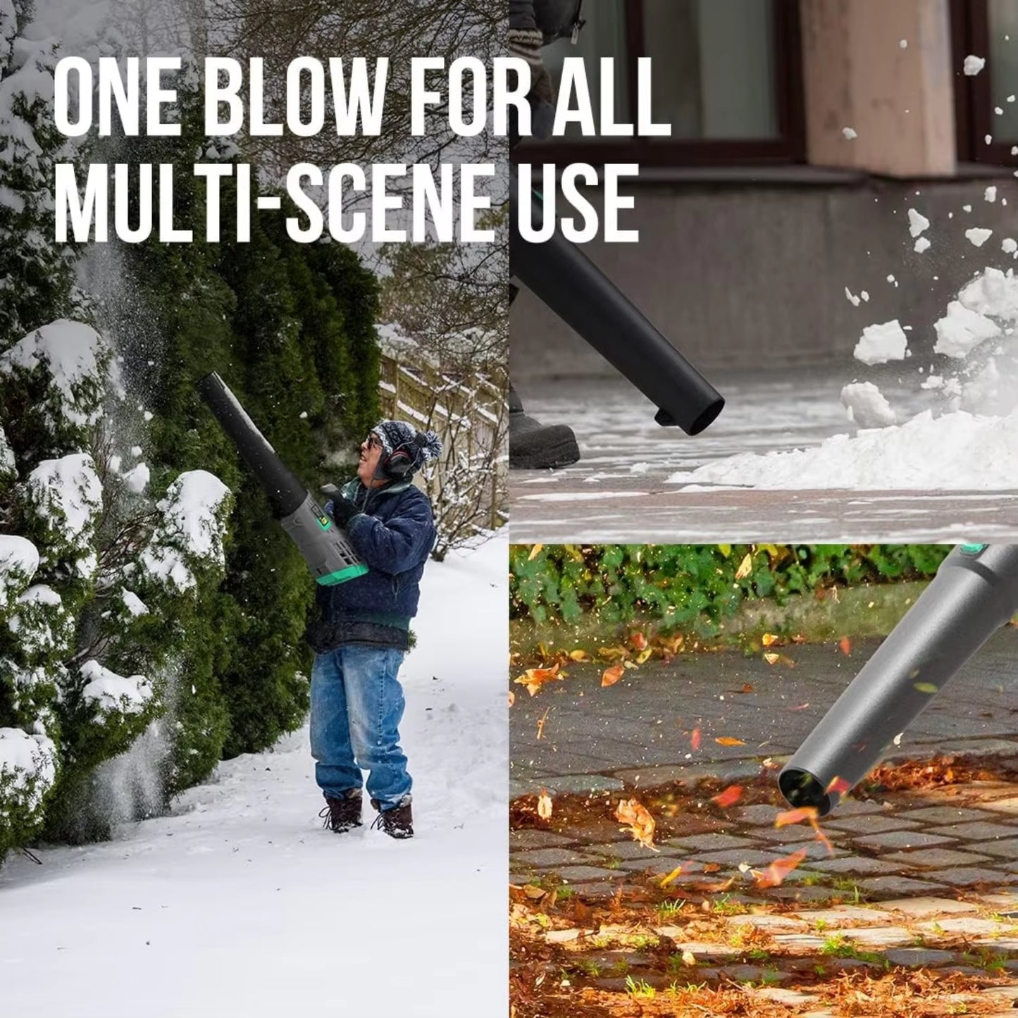 Cordless Leaf Blower 40V, Battery Leaf Blowers for Lawn Care, Lightweight Axial Blower for Blowing Leaf, Dust, Debris